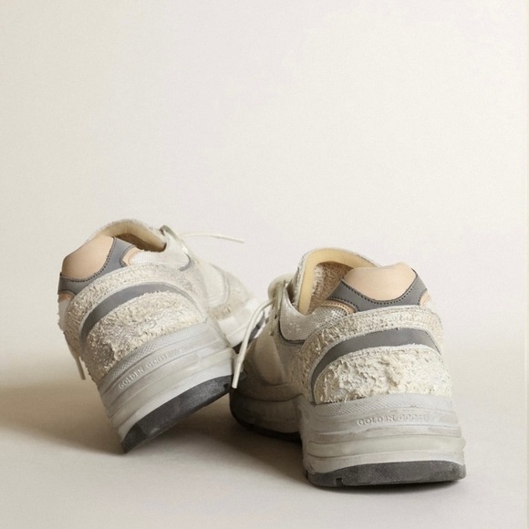 Golden GOOSE *NEW* Dad Star Sneakers white and grey suede with white star Sz 38 - Picture 4 of 17